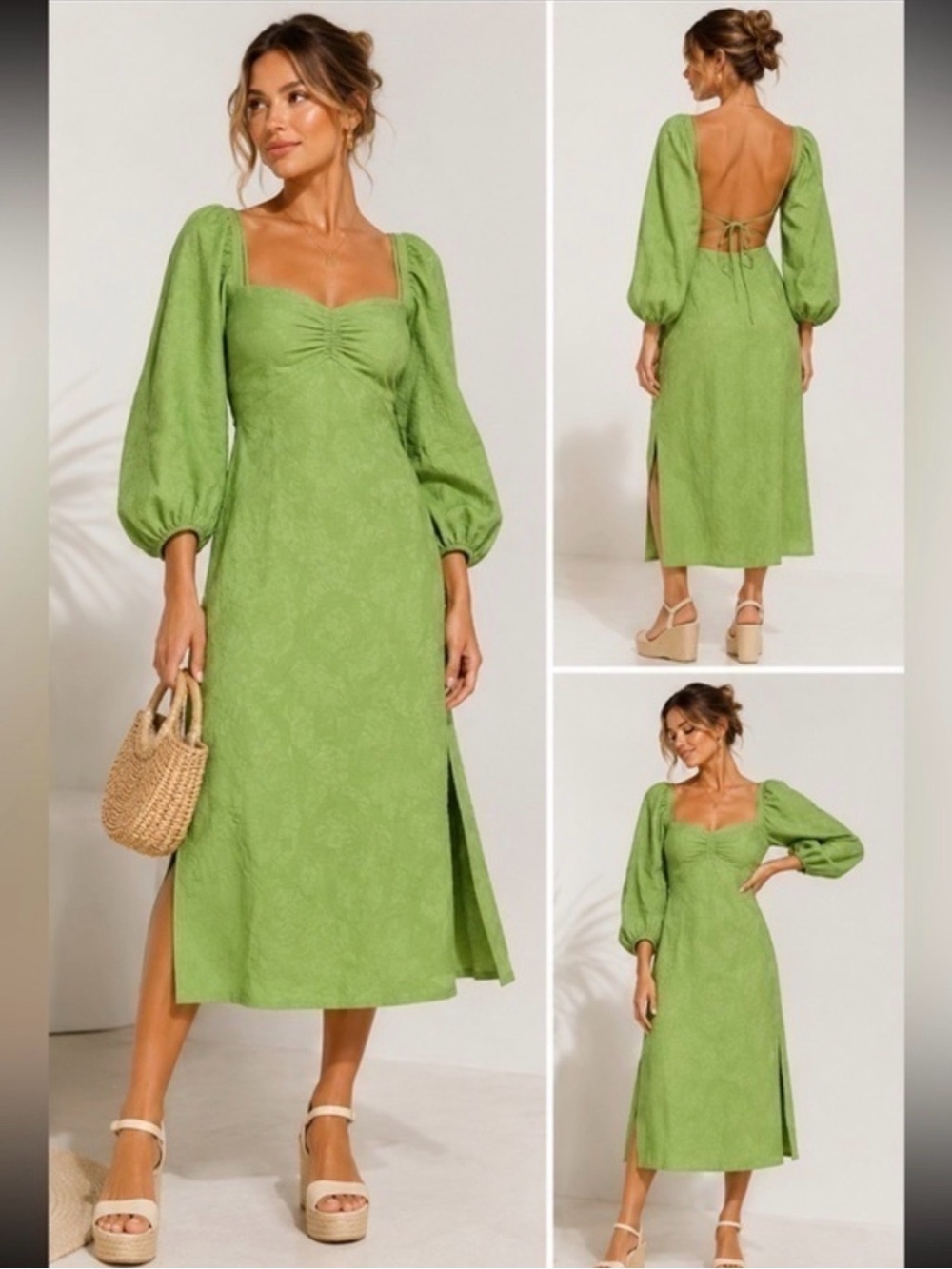 Anthropologie Maeve Low-Back Midi Dress collection